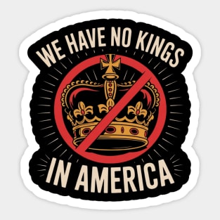 No-Kings-In-America Sticker